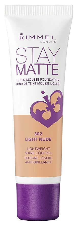 Rimmel Stay Matte Foundation, Light Nude, 1 Fluid Ounce-Velvo Beauty