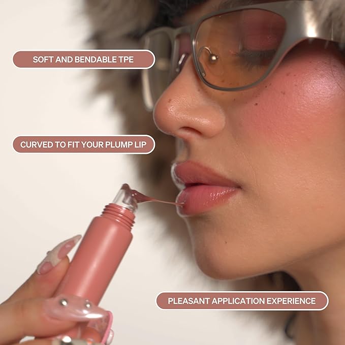 LipLock Jelly Serum for Dry Lips, Long-Lasting, Hydrating, Plumping, Glossy Mask with Rose PDRN, Carrot Collagen, Pillow Peptide, Moisturizing Tinted Lip Balm. (Pink Flan)-Velvo Beauty