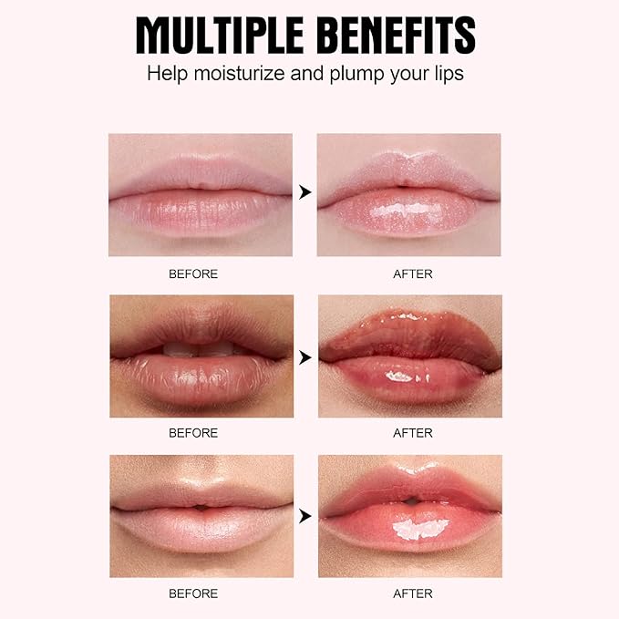 6pcs Lip Plumping Booster Gloss Set, High Shine Glossy & Pearl Effect, 6 Colors Hydrating Liquid Lipstick Set, Infused with Hot Chili Extract for Plumper Looking Lips-Velvo Beauty