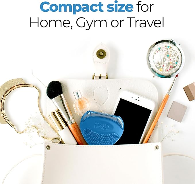 Pop Sonic Strawberry 3 in 1 Skin Exfoliating Cleanser Clean Massage Exfoliate (Blue)-Velvo Beauty