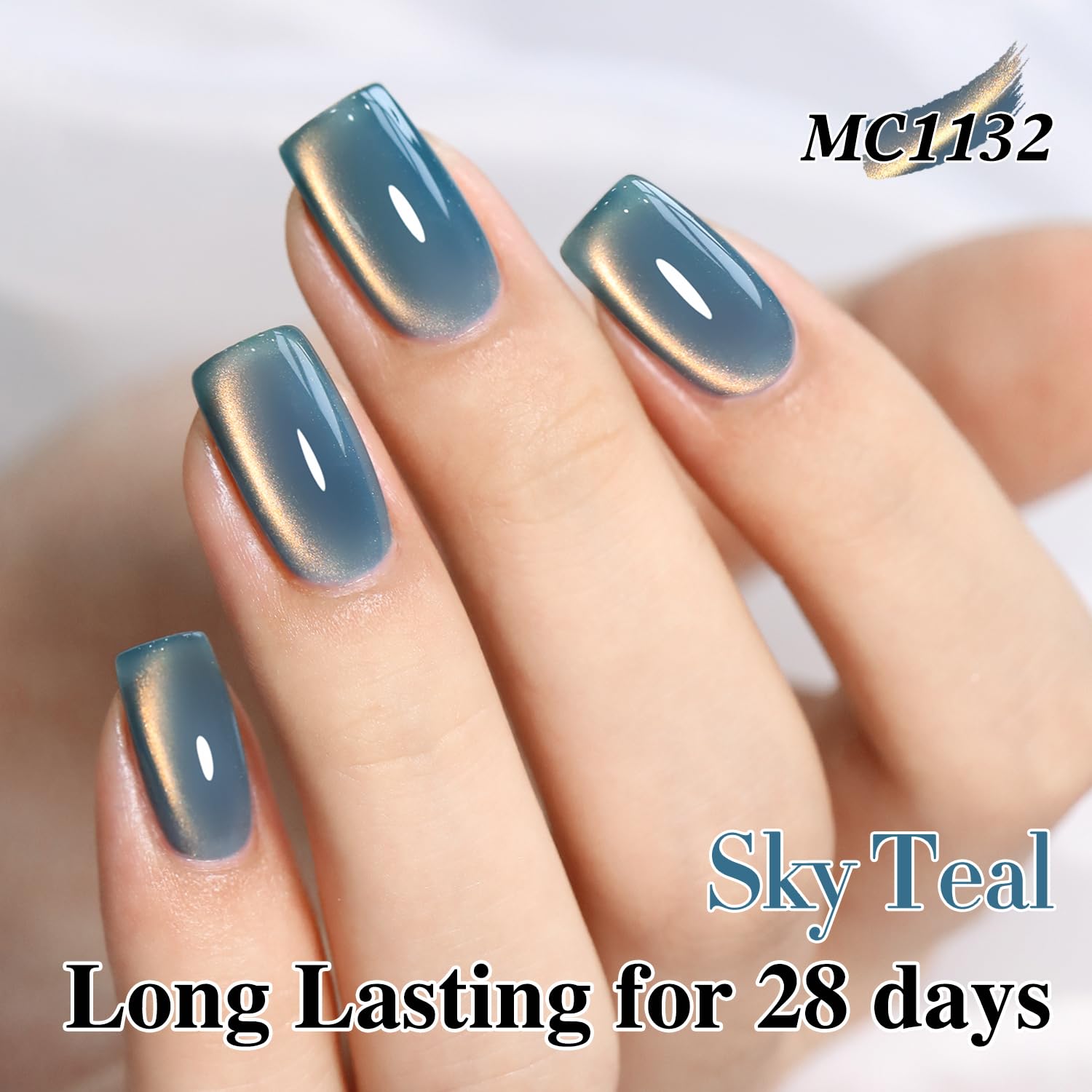 Double Rhythm 6 Colors Cat Eye Gel Polish Set Shimmer Glitter with Magnet Holographic Reflective Magnetic UV Nail Art Kit (6-Kit 43)-Velvo Beauty