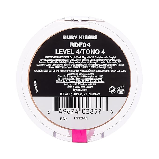 Ruby Kisses 3D Face Creator Cream Foundation & Concealer, 12 Hours Long Lasting, Medium to Full Coverage, Non-Greasy, Ideal for Makeup & Contour Palette (Level 4)-Velvo Beauty