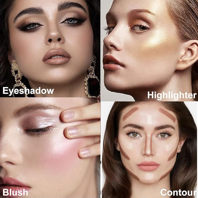 Large Eyeshadow Palette for Makeup Beginners, DE'LANCI Big Colorful All In One Makeup Palette for Stage Makeup, Blush Highlighter Contour Full Highly Pigmented Makeup Pallet Teen Holiday Gifts-Velvo Beauty