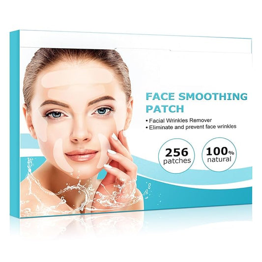 Face & Forehead Wrinkle Patches, Anti Wrinkle Patches for Forehead, Smile Lines, Crows Feet, Nasolabial Folds, Frown Lines, Overnight Treatment, 256 Pcs Facial Patches-Velvo Beauty