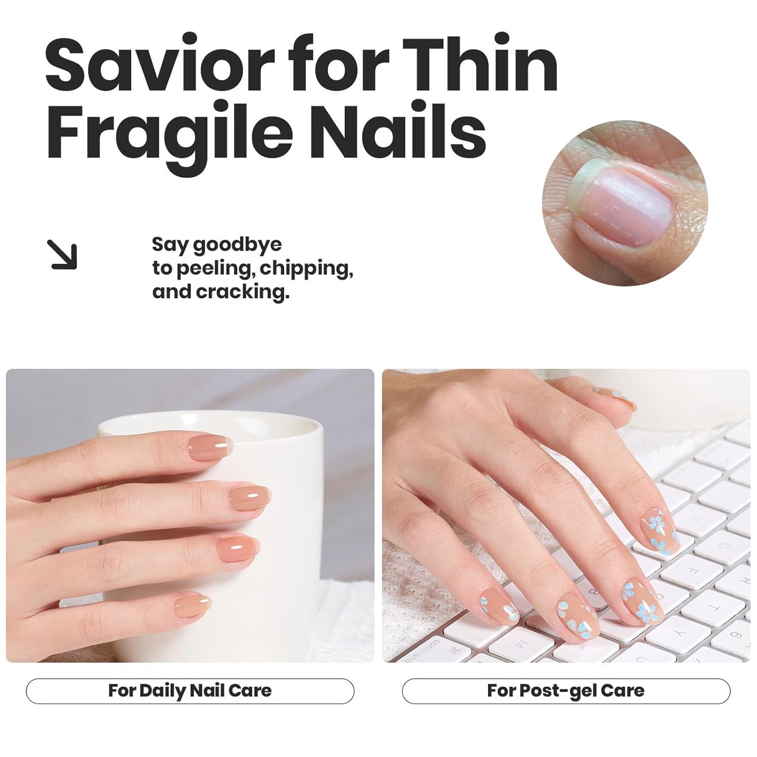 Bettles Jelly Nail Polish Set - Twilight Nude 6 Colors Quick Dry Nail Polish Kit Sheer Nude Pink Brown Regular Neutral Colors Nail Lacquer DIY Manicure Art Salon Fall Gift for Women-Velvo Beauty