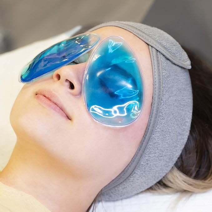 Eye Gel Ice Pack for Cooling or Warming Eyes and Face-Velvo Beauty