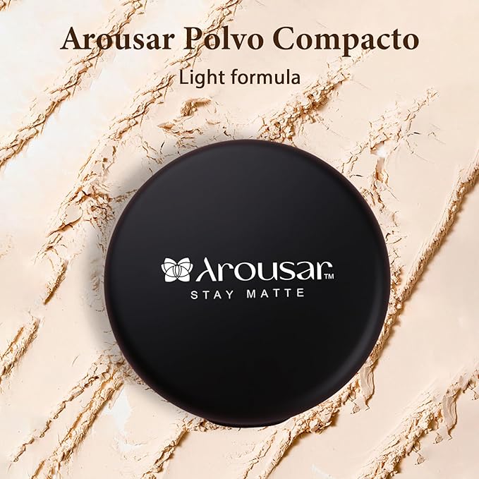 Pressed Face Powder, Flawless and Oil Control Pressed Setting Powder, Long Lasting Matte Finish 5# CARAMEL 05-Velvo Beauty