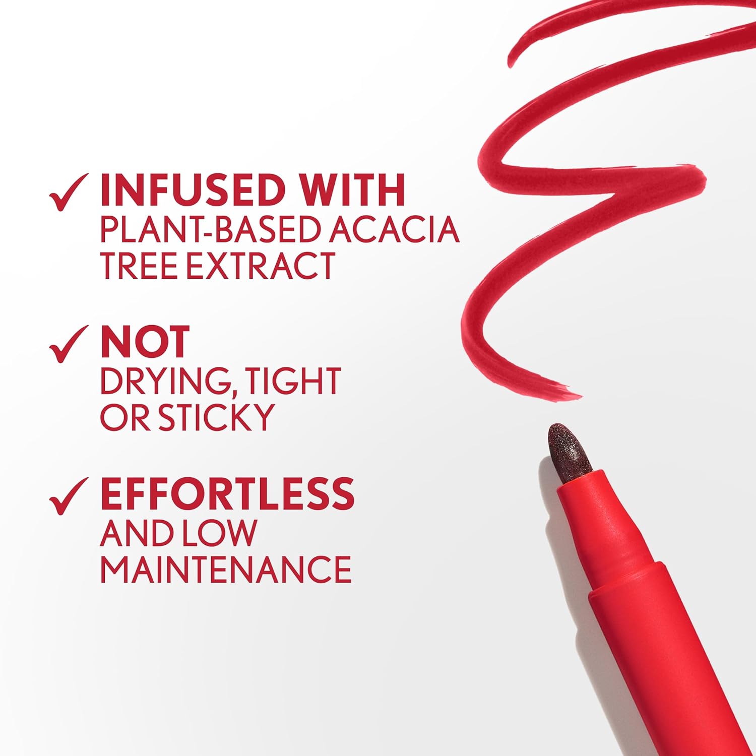 COVERGIRL Outlast, 50 Heat Wave, Lipstain, Smooth Application, Precise Pen-Like Tip, Transfer-Proof, Satin Stained Finish, Vegan Formula, 0.06oz-Velvo Beauty