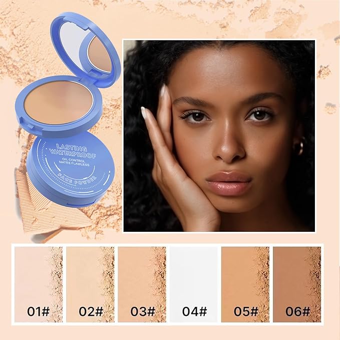 Oil Control Face Pressed Powder,Matte Smooth Flawless Setting Powder Makeup,Waterproof Long Lasting Finishing Powder,Cruelty Free Lightweight Face Cosmetics,0.35Oz(CAPPUCCINO)-Velvo Beauty