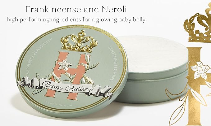 Bump Butter: 100% Natural Whipped Cocoa Butter Formula for Growing Baby Bumps - Soothing & Nourishing with Neroli & Frankincense - 3.4 Fl Oz/100 ML-Velvo Beauty