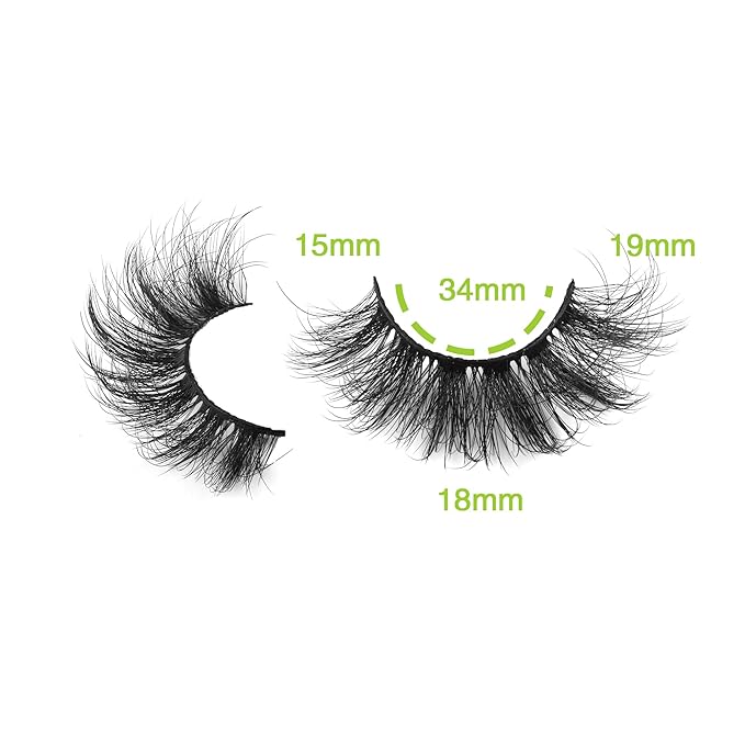 FANXITON Mink Lashes False Eyelashes Dramatic Full Mink Lashes Wispy 19 MM Natural Look 3D Fake Eyelashes 10 Pairs Pack-Velvo Beauty