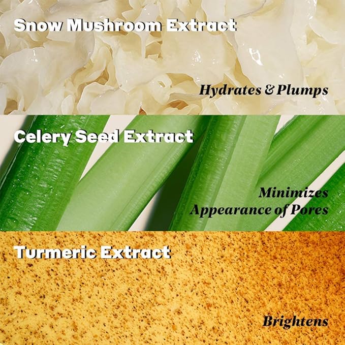 Volition Beauty Dewy Skin Kit Bundle with Celery Green Cream, Snow Mushroom Water Serum, Turmeric Brightening Polish | Age-Defies, Minimizes Pores & Brightens | Vegan, Paraben-Free & Cruelty-Free-Velvo Beauty