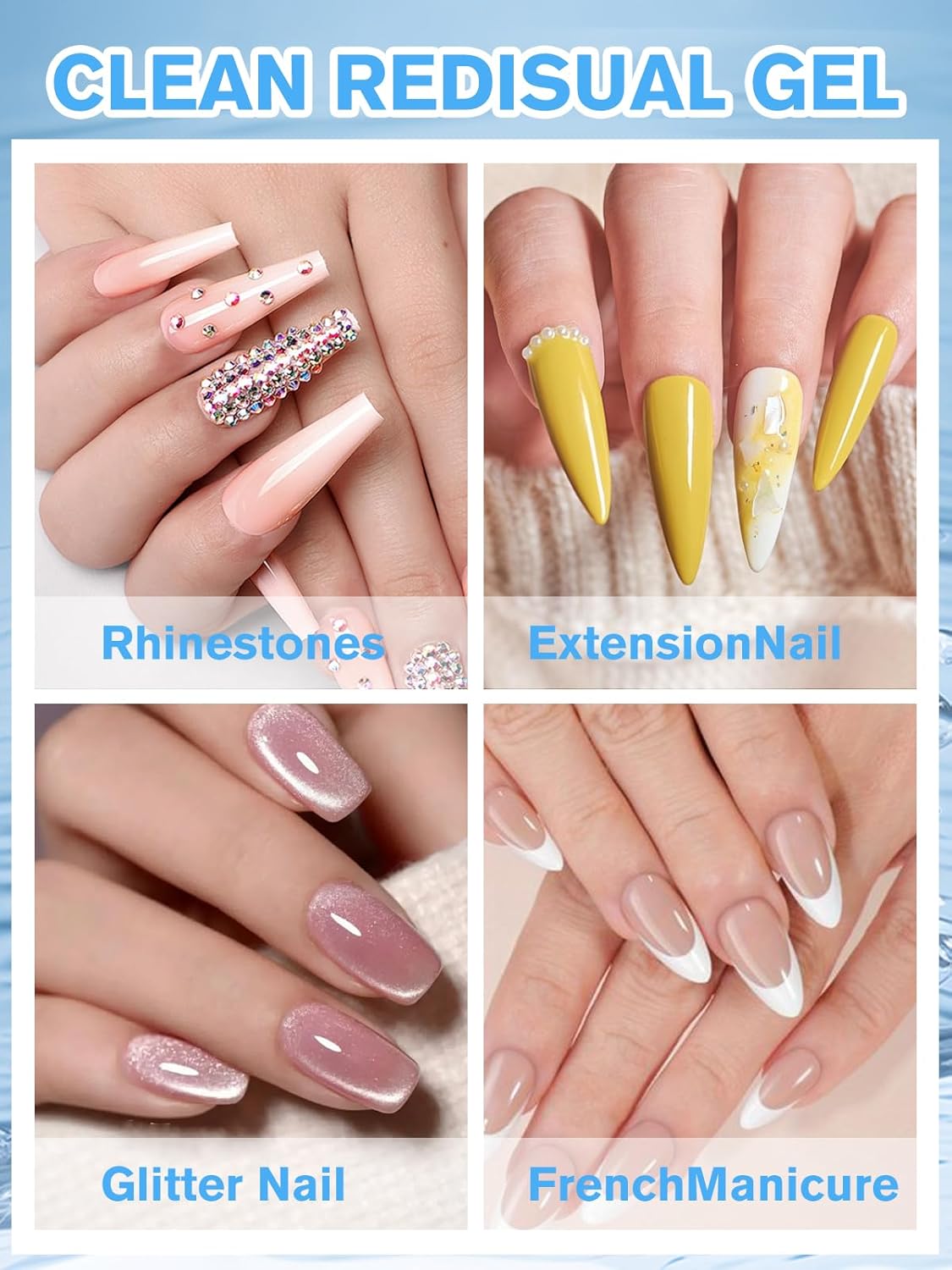 EBANKU 4OZ Nail Brush Cleaner, Nail Art Brushes Conditioner Quickly Clean Gel Nail Brush Clean Solution With Glass Cup and 100 Pcs Cleaning Pad for Nail Extension Gel-Velvo Beauty