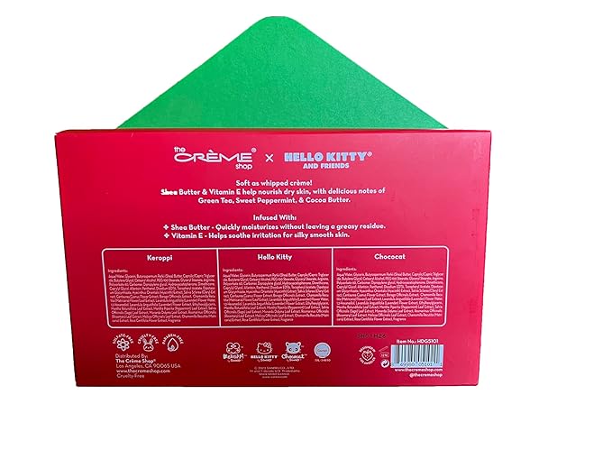 Hello Kitty and Friends-Holiday Handy Créme Trio -by the CRÉME Shop-Holiday Gift Set-Velvo Beauty