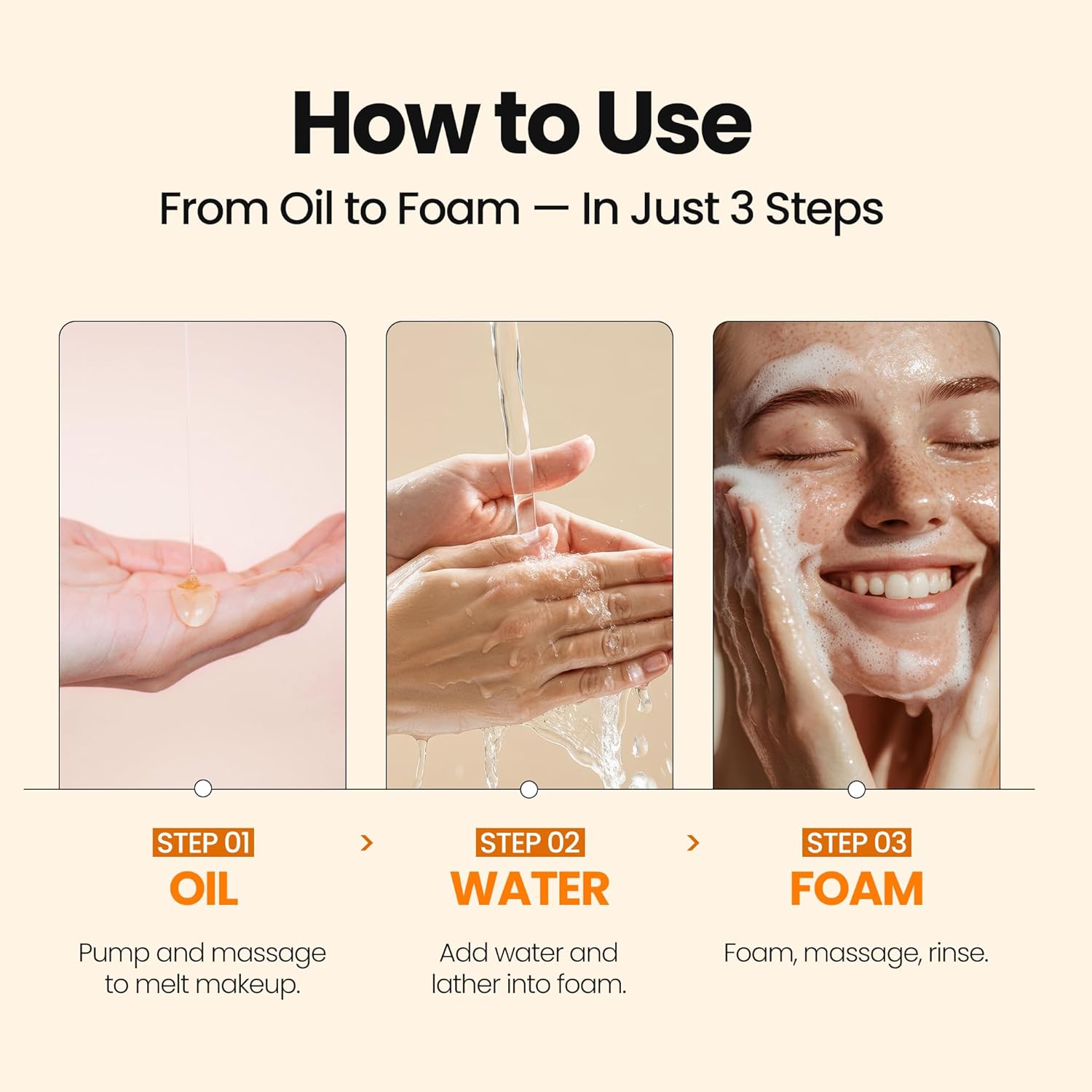 [K-Beauty] Calendula Biome Oil to Foam - All-in-One Korean Face Wash OilBased Foaming Facial Cleanser - Hydrating, Moisturizing & Soothing Makeup Deep Cleansing Oil for All Skin Types (3.88 fl oz)-Velvo Beauty