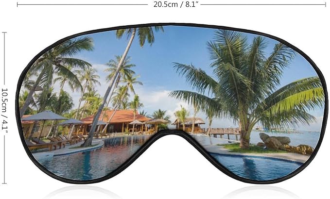 Custom Personalized Sleep Eye Mask Add Any Photo Text Logo Design Your Own Soft Blindfold Eyemask Blackout Eye Cover for Men Women Home Travel Offices, Olive, 8.1"x4.1"-Velvo Beauty