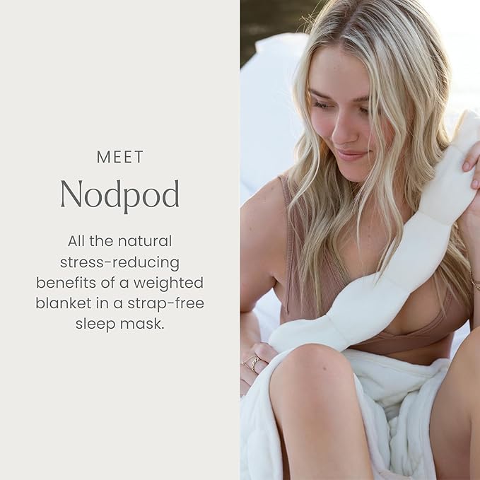 Nodpod Gentle Pressure Sleep Mask | Patented Light Blocking Design for Sleeping, Traveling & Relaxation - Bone-Velvo Beauty