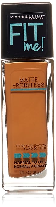 Maybelline New York Fit Me Matte Plus Pore Less Foundation, Spicy Brown, 1 Fluid Ounce-Velvo Beauty