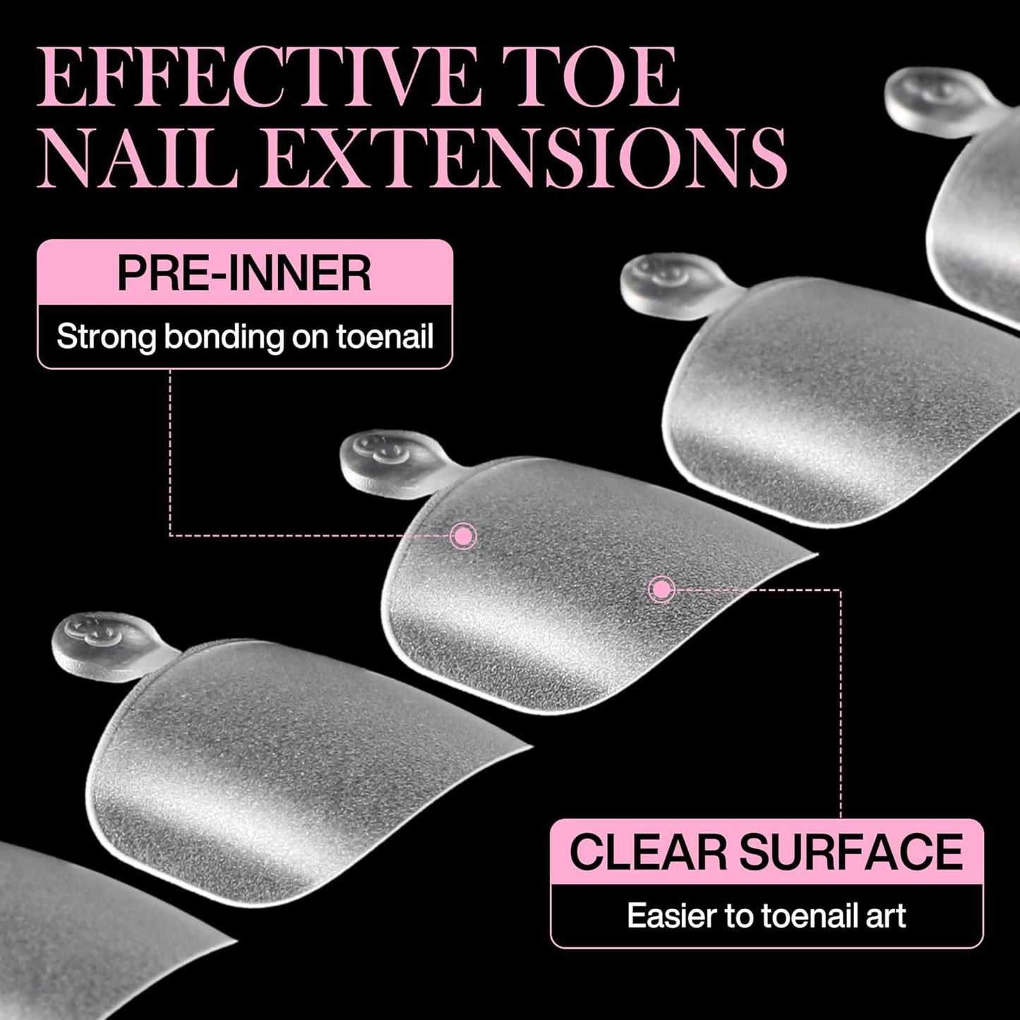 Square Toe Nail Tips, 240pcs Press On Toenails for Women Full Matte Wider Toe Nail Tips, 12 Size Full Cover Short Fake Toenail for Big Toe Nail Extensions Home DIY Nail Salon Soak Off-Velvo Beauty