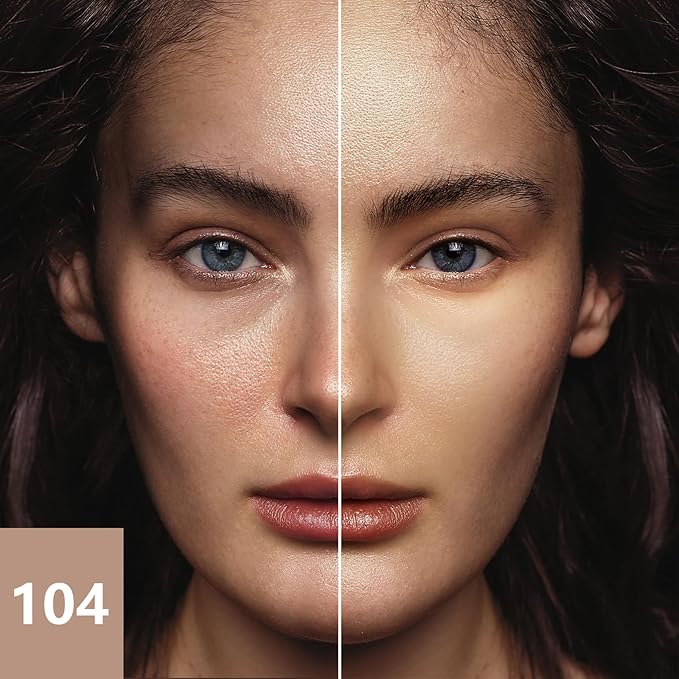 Liquid Foundation Makeup Natural True Skin Tone Full Coverage Concealer Flawless Complexion Blendable Longwear, 104, 1 fl. oz.-Velvo Beauty