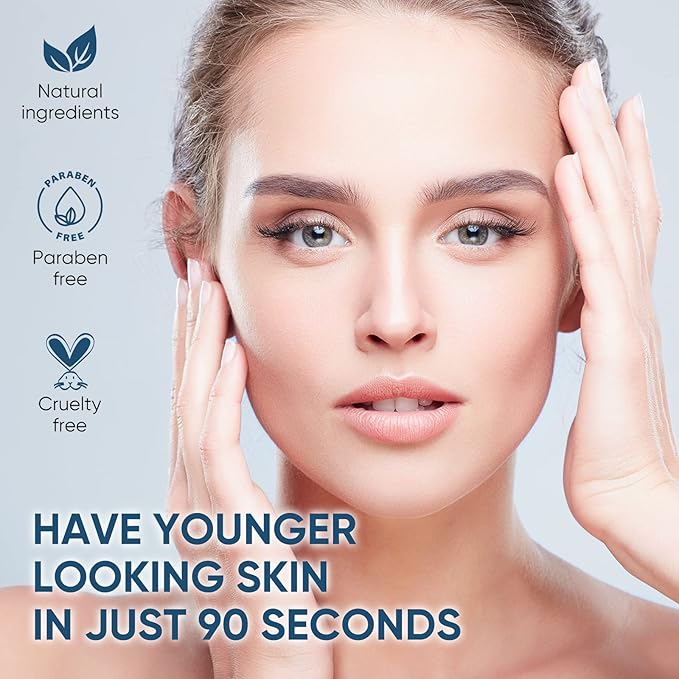 Instant Face Lift Cream, Temporary Skin Tightening Cream with Hyaluronic Acid, Visibly Firming Loose Sagging Skin for Face and Neck in 2 Minutes, Smooth Fine Lines and Wrinkle-Velvo Beauty