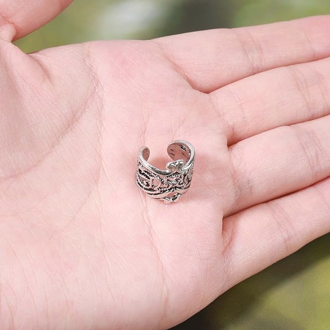 Boho Ear Cuff Earrings Silver Conch Ear Cuffs Earrings Helix Hoop Earrings Non Pierced Cartilage Earrings Jewelry for Women and Girls-Velvo Beauty