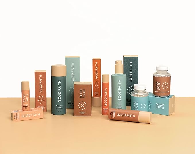 Good Faith - GOOD + Glowing Set - Brightening Skincare Value Kit - 3pcs Exfoliating Toner, Brightening Serum, Softening Moisturizer - Vegan - Cruelty Free-Velvo Beauty