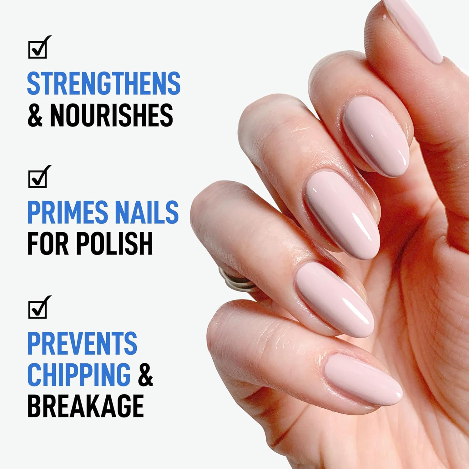 LONDONTOWN Nail Hardener & Base Coat – Strengthens Weak or Brittle Nails, Biotin-Infused Formula with Florium Complex, Primes for Long-Lasting Polish and Reduced Chipping, .24 fl oz-Velvo Beauty