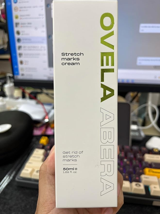 Abera Ovela Stretch Mark Cream, Stretch Marks Treatment For Pregnancy and Weight Fluctuations, Effective Treatment for Stretchmarks in All Skin Types (A. 1 Box + Ice Roller)-Velvo Beauty