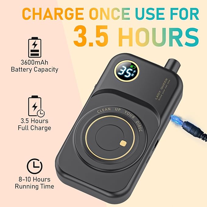 Portable Nail Drill Electric File: 35000RPM Professional Rechargeable Nail E File Machine,for Acrylic Nails Gel Polishing Removing, Cordless Efile with Bits Kit for Manicure Salon Home (Black)-Velvo Beauty