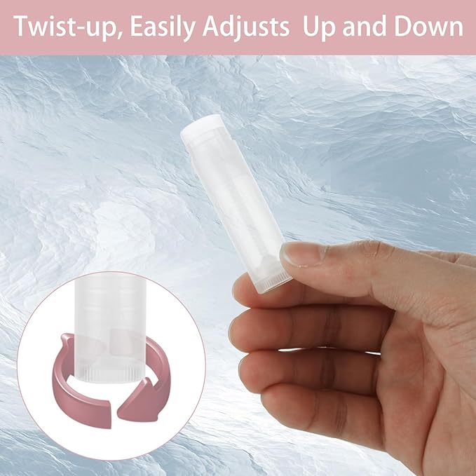 200PCS Lip Balm Tubes with Caps, Clear Lip Balm Tubes Empty Chapstick Tubes Empty Bulk for DIY Lipstick Homemade 3/16 Oz (5.5 ml)-Velvo Beauty