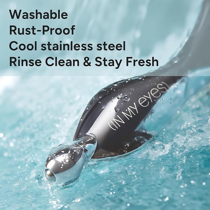 In My Eyes Gua Sha Tool for Face & Eye, Stainless Steel Gua Sha Facial Massager Tool for Reduce Puffiness, Ease Facial Tension & Promote Lymphatic Drainage-Velvo Beauty