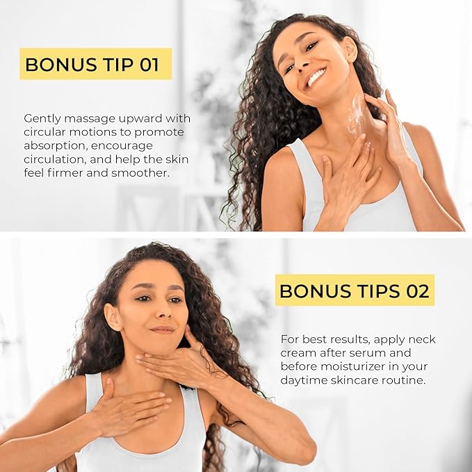 Neck Tightening Cream: Tighten and Lift Neck Cream For Tightening and Firming, Fine lines, Loose & Sagging On Face, Decollete & Other Skin Areas - 3.4 Oz-Velvo Beauty