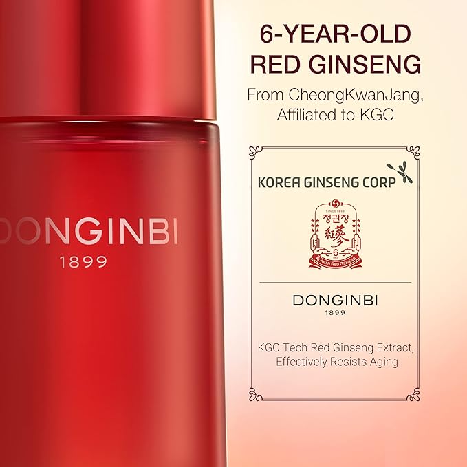 [Upgraded] DONGINBI Korean Red Ginseng Essential Care Set EX, Anti Aging Skin Care Routine Kit - Skin Moisturizing For All Skin Type-Velvo Beauty