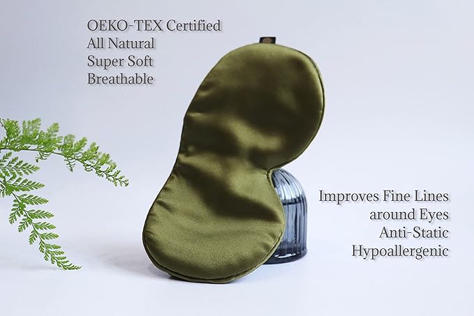 Premium 25 Momme Mulberry Silk Eye Mask for Sleeping (Jungle)-Velvo Beauty