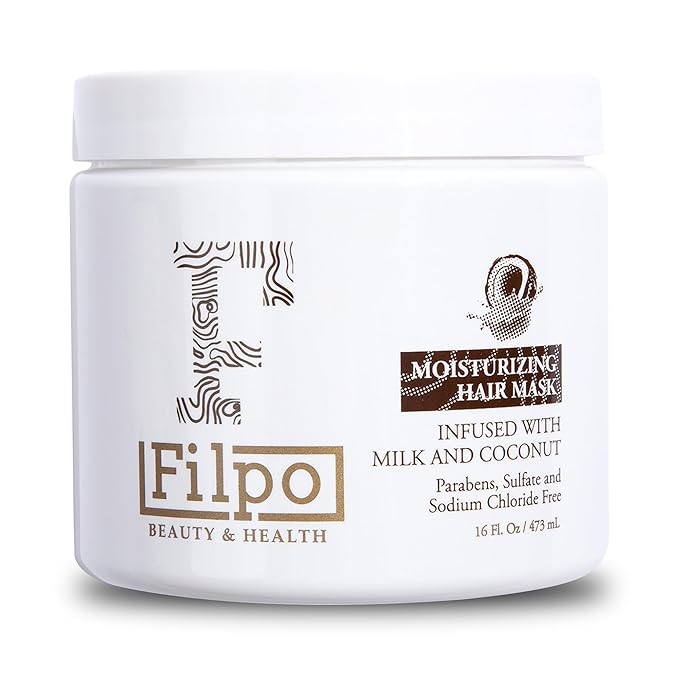 FILPO Coconut Milk Hair Mask - Deep Conditioning with Coconut Oil and Argan Oil for Dry, Damaged, Curly Hair Growth & Sulfate Free Hair Care-Velvo Beauty