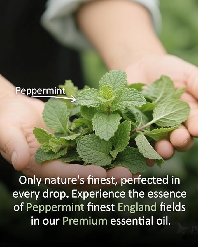 Pure Peppermint Essential Oil, 100% Pure Natural Peppermint Essential Oil, Premium Grade Essential Oils for Diffusers for Home, Skin, Care Massage, Soap Making, Aromatherapy, 4 Fl Oz | 120ml-Velvo Beauty