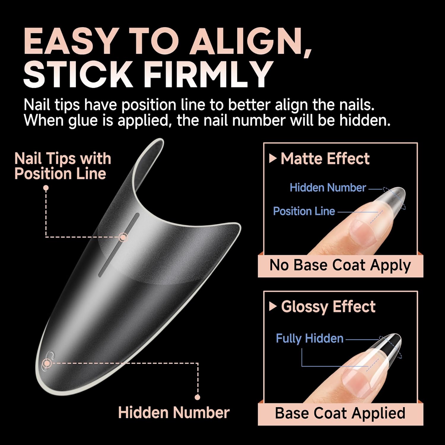 UNA GELLA Medium Almond Gel Nail Tips: Full Matte Almond Shape Nail Tips Half Cover 216pcs Medium Almonds Press On Nails DIY Salon for Fake Acrylic False Nails 12 Sizes, Saving Design Gelly Tips-Velvo Beauty