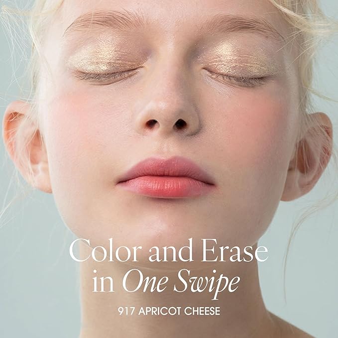 PLAT LIPS 917 APRICOT CHEESE, Lip & Cheek, Lightweight, Naturally Dewy+ Glowy Finish, Blendable & Buildable Formula (1.2g, 0.003 oz.)-Velvo Beauty