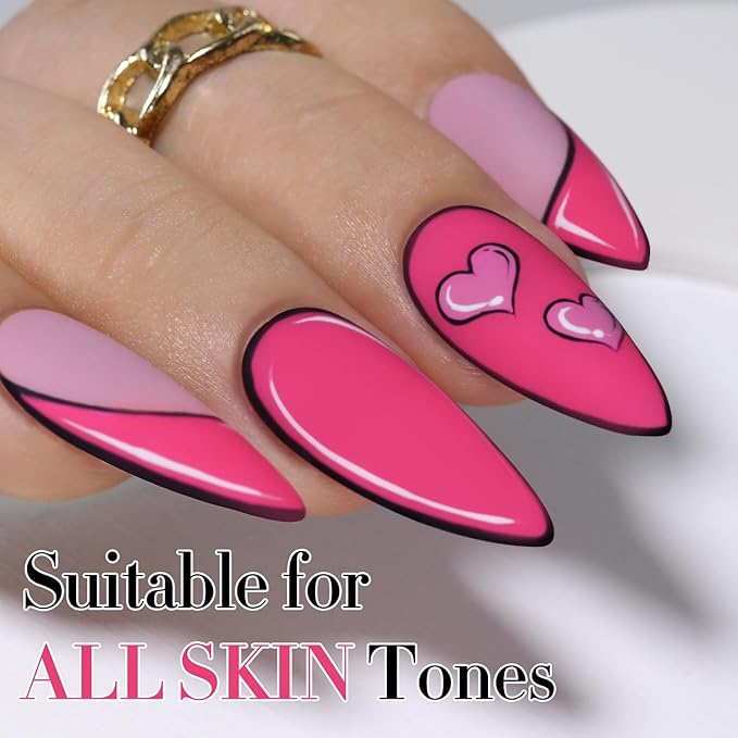 Double Rhythm Translucent Gel Polish Sheer Neutral Natural Light Milky Same Color Same Bottle 15ML Jelly UV Nail Polish Nail Art DIY at Home (Pink Purple-A1471)-Velvo Beauty