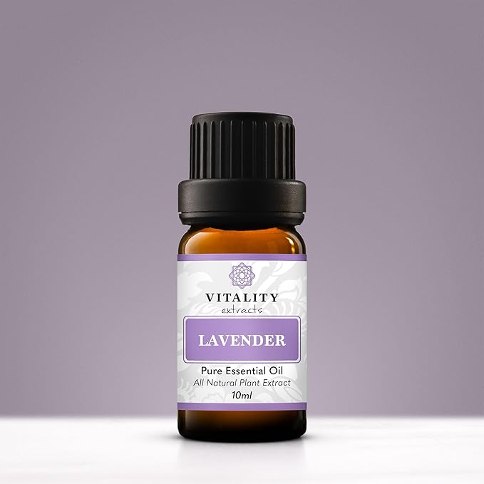 Vitality Extracts Lavender Essential Oil - Natural Calm, Stress Relief, Skin Care, Rest & Relaxation, Fresh Scent, Undiluted-Velvo Beauty