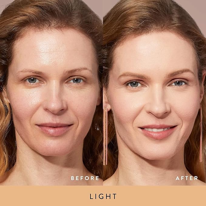 LAURA GELLER NEW YORK Baked Double Take Powder Foundation - Light - Buildable Medium to Full Coverage - Matte Finish-Velvo Beauty