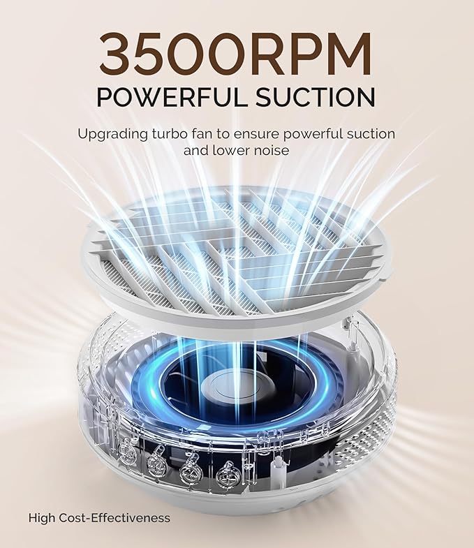 MelodySusie Cordless Nail Dust Collector,Compact Vacuum Fan Rechargeable Dust Collector with Reusable Filter,SProR Powerful Dust Suction Machine for Acrylic Gel Polish Manicure Pedicure at Salon&Home-Velvo Beauty