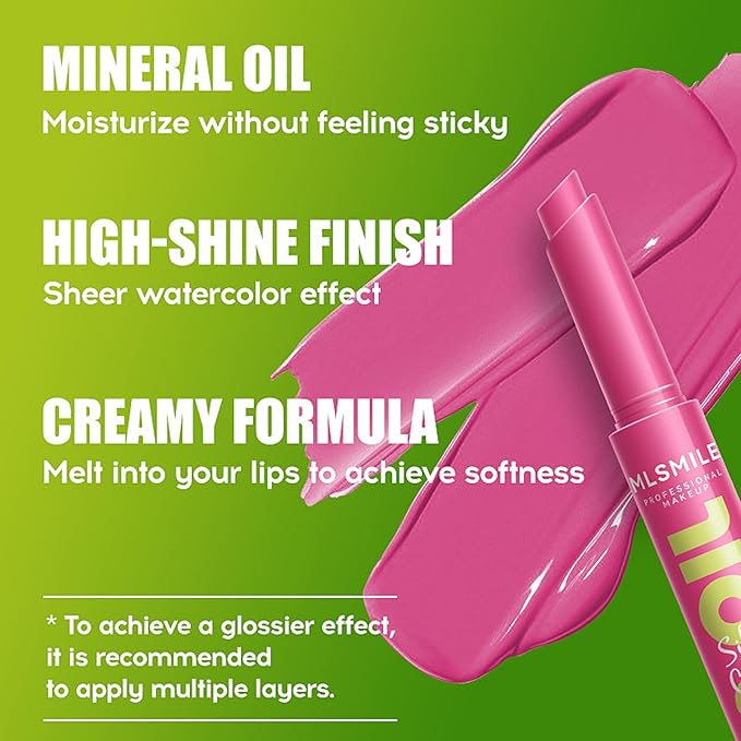 3 Colors Slick Click Lip Balm Set Hydrating Jelly Lipstick Tinted Lip Stain Lip Gloss, Moisturizing, Lightweight, Buildable, Pigmented Vegan Lip Balm, Glossy Lip Makeup for Girls (A)-Velvo Beauty