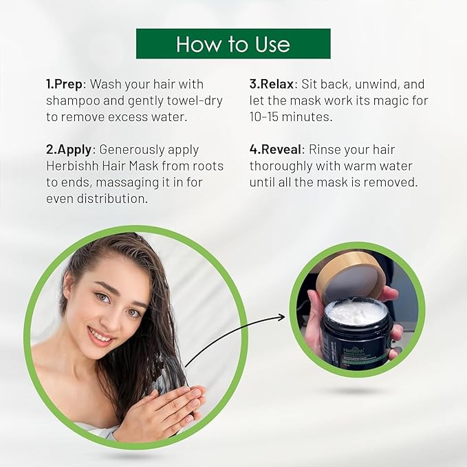 Herbishh Argan Hair Mask (150ml) + Argan Oil Shampoo & Conditioner (16.9 fl.oz Each) Hair Care Set – Deep Cleansing & Hydration, Ideal for Repairing Dry, Frizzy & Colored Hair – Sulfate & Paraben Free-Velvo Beauty