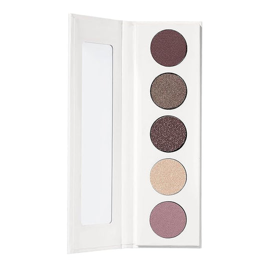 Well People Power Palette Eyeshadow, Five Long-wear, Hyper-pigmented Matte & Shimmer Shades For Intense Color, Vegan & Cruelty-free, Amethyst-Velvo Beauty