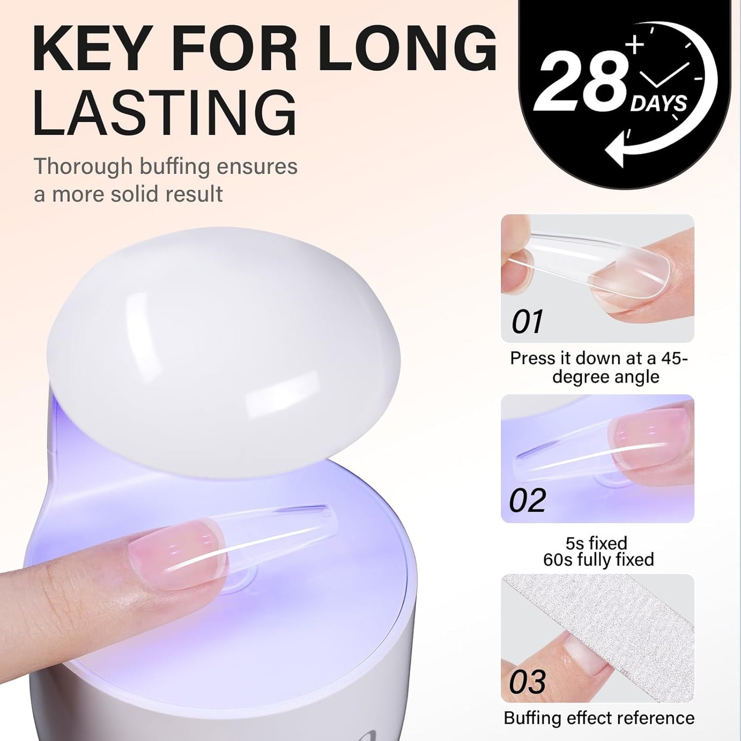 AILLSA Solid Gel Nail Glue for Nail Tips Super Strong Gel Glues Professional Fake Acrylic Soft Nails Glue U V Lamp Curing Needed - Long Lasting 15g / 0.5fl.oz-Velvo Beauty