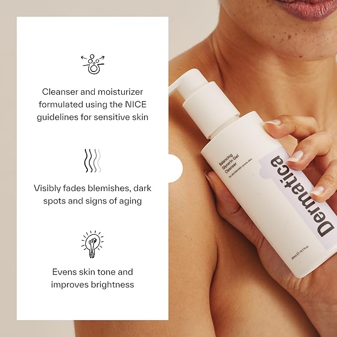 Dermatica Blemish Control Kit, Balancing Glycerin Gel Cleanser (200ml), Clarifying Azelaic Acid 15% Cream (30ml), Soothing Centella Gel Moisturiser (50ml)-Velvo Beauty