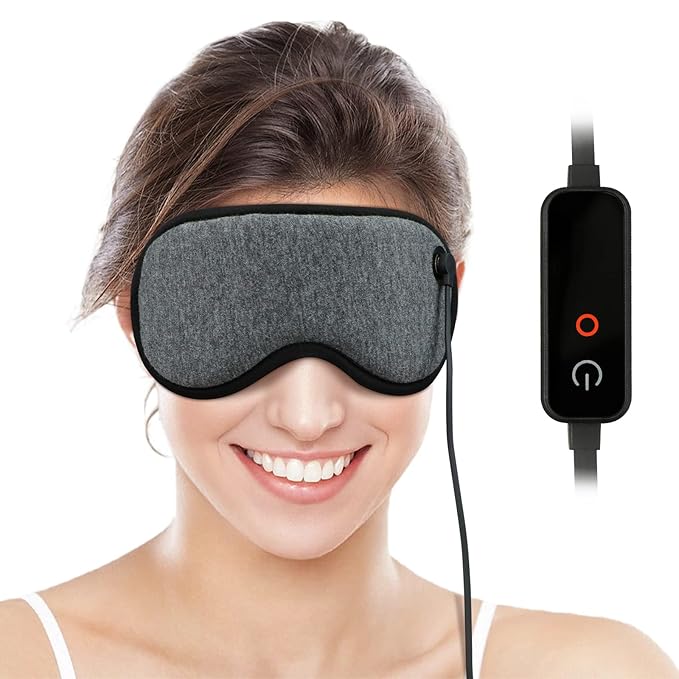 Heated Steam Eye Mask, Warm Compress For Eyes, Pressure Relief Eye Mask For Sleeping, Relieve Eye Fatigue and Eye Strain-Velvo Beauty