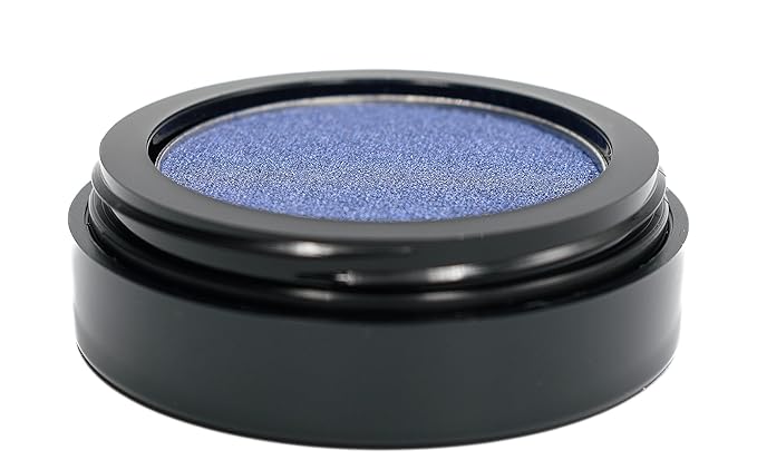 Atlantic Navy Denim Royal Blue Sparkling Pressed Powder Single Vegan Eyeshadow; Talc, Paraben & Cruelty Free-Velvo Beauty